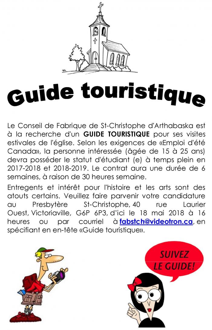 Guide touristique 2018 Affiche